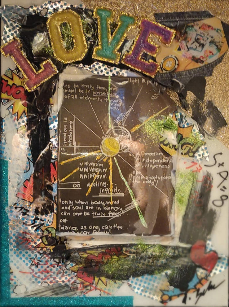 „LOVE = Freedom“ – Collage